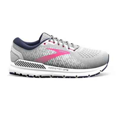 Brooks Women's Addiction Gts 15 Shoes In Oyster/peacoat/lilac Rose In Multi