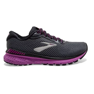 Brooks Women's Adrenaline Gts 20 Running Shoes In Black/purple In Multi