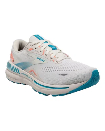 Brooks Adrenaline Gts 23 Sneaker In Coconut/papaya/blue