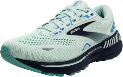 Brooks Women's Adrenaline Gts 23 Supportive Running Shoes In Blue Glass/nile Blue/marina In Multi