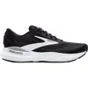 Brooks Women's Adrenaline Gts 24 Stability Running Shoes In Black/white Mesh In Black