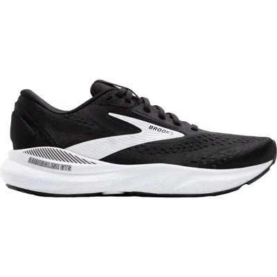BROOKS WOMEN'S ADRENALINE GTS 24 STABILITY RUNNING SHOES IN BLACK/WHITE MESH