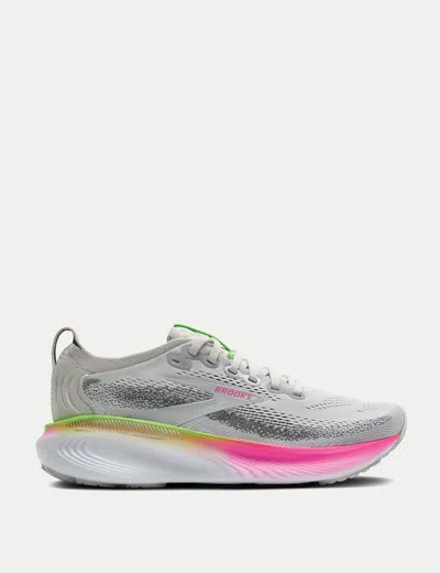 Brooks Adrenaline Gts 25 Grey Pink Ss26 Women Shoes In Gray