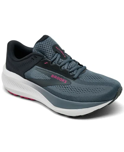 Brooks Women's Anthem 8 Running Sneakers From Finish Line In Grey,ebony