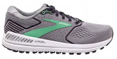 Brooks Women's Ariel 20 Road Running Sneakers In Alloy/blackened Pearl/green In Multi