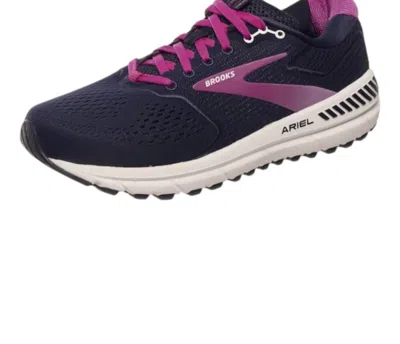 Brooks Women's Ariel '20 Shoes In Peacoat/vivid Viola/white In Multi