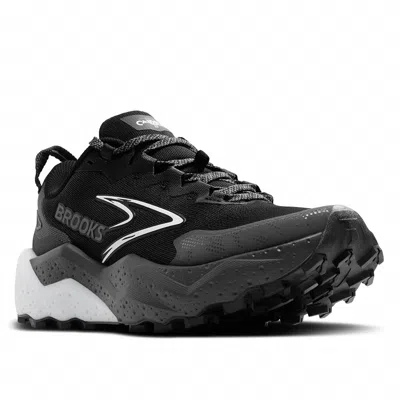 Brooks Women's Caldera 8 Trail Running Shoes In Black/blackened Pearl/white