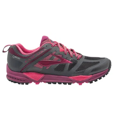 Brooks Women's Cascadia 11 Gtx Trail Running Shoes In Anthracite/teaberry/rasberry Radiance In Gray