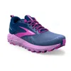Brooks Women's Cascadia 17 Trail Running Shoes In Navy/purple/violet In Multi