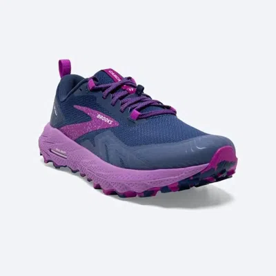 Brooks Women's Cascadia 17 Shoes In Navy/purple/violet In Multi