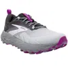 Brooks Women's Cascadia 17 Trail Running Shoes In Oyster/blackened Pearl/purple In Multi