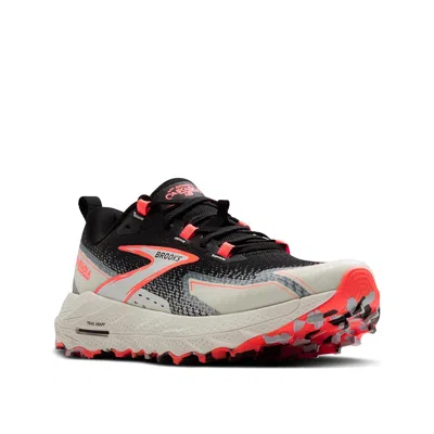 Brooks Women's Cascadia 18 Running Shoes In Black/blue Wash/flame In Multi