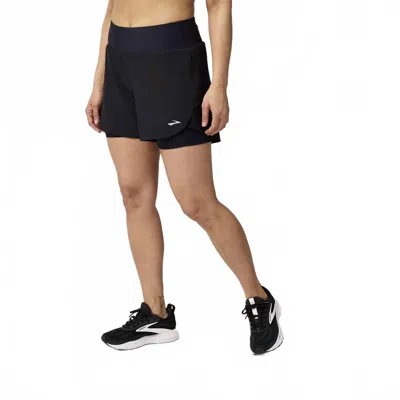 Brooks Women's Chaser Five Short In Black