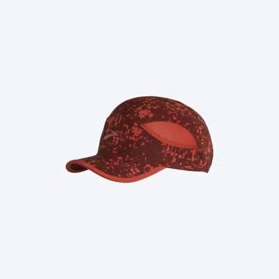 Brooks Women's Chaser Hat In Run Raisin Glitch Print In Brown