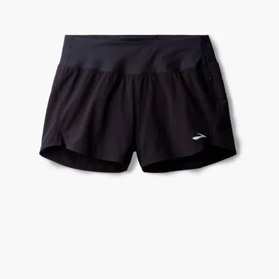Brooks Women's Chaser Three Short In Black
