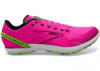 Brooks Women's Draft Xc Spike In Pink Glow/green/black