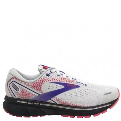 Brooks Women's Ghost 14 Running Shoes In White/pink/purple In Multi