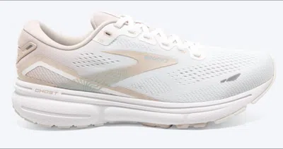 Brooks Women's Ghost 15 In White/crystal Grey/glass In Multi
