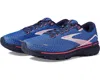 BROOKS WOMEN'S GHOST 15 RUNNING SHOES ( B WIDTH ) IN BLUE/PEACOAT/PINK