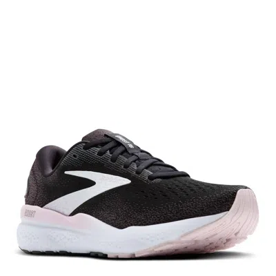 Brooks Women's Ghost 16 Running Shoe In Black/white/orchid Ice In Multi