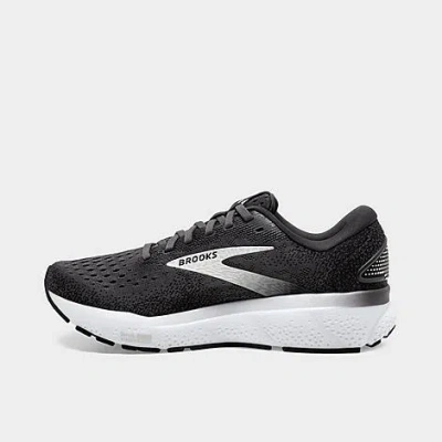 Brooks Women's Ghost 16 Running Shoes In Black/grey/white