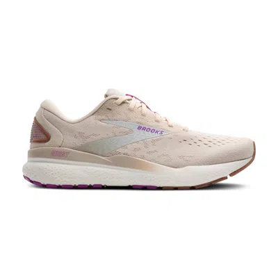 Brooks Women's Ghost 16 Running Shoes In Almond Peach / Coconut / Purple In Multi