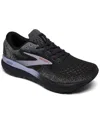 Brooks Women's Ghost 16 Running Sneakers From Finish Line In Ebony/lavender/copper