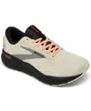 Brooks Women's Ghost 16 Running Sneakers From Finish Line In Ecru,orange,black