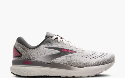 Brooks Women's Ghost 16 Shoes In Grey/gargolye/pink