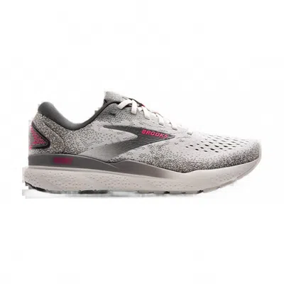 Brooks Women Ghost 16 Sneakers In 006 Grey/gargoyle/pink In Multi