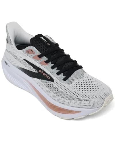 Brooks Women's Ghost 17 Running Sneakers From Finish Line In Gray