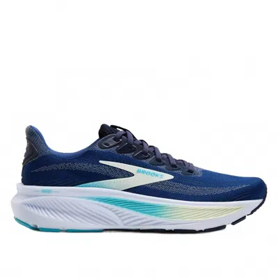 Brooks Women's Ghost 17 Shoes In Navy/green/turquoise In Multi
