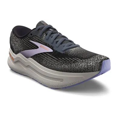 Brooks Women's Ghost Max 2 Road Running Sneakers In Ebony/sweet Lavender/alloy In Multi