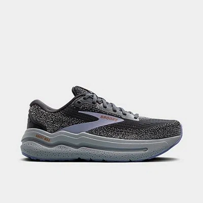 Brooks Women's Ghost Max 2 Running Shoes In Ebony/sweet Lavender/alloy