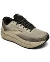 Brooks Women's Ghost Max 2 Running Sneakers From Finish Line In Pelican,black