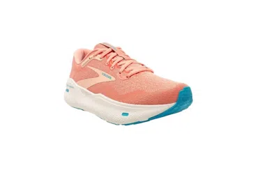 Brooks Ghost Max Running Shoe In Papaya/apricot/blue