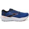 Brooks Glycerin Gts 21 Running Shoes In Blue-icy Pink-rose In Multi