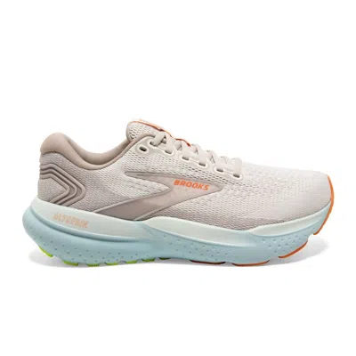 Brooks Women's Glycerin 21 Running Shoes In Coconut/aqua/autumn Sunset In Multi
