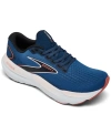 Brooks Glycerin Gts 21 Running Shoes In Blue-icy Pink-rose In Blue,ice Pink,red