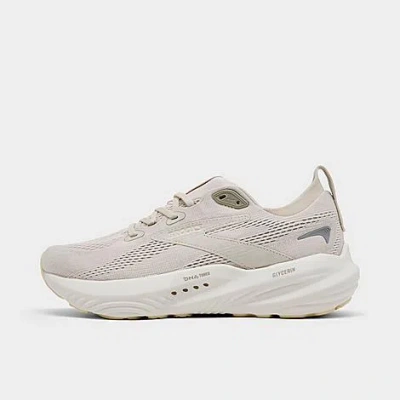 Brooks Women's Glycerin 22 Running Shoes In Almond Peach/london Fog/almond