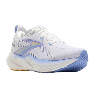 Brooks Women's Glycerin 22 Running Shoes In White/blue Heron/apricot