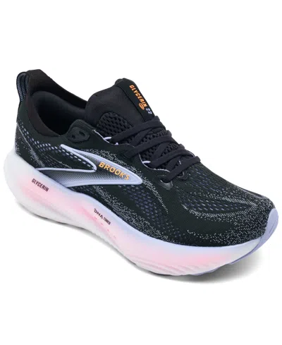 Brooks Women's Glycerin 22 Running Sneakers From Finish Line In Black