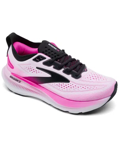 Brooks Glycerin Gts 23 White Pink Ss26 Women Shoes In Multi