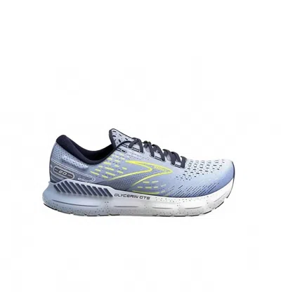 Brooks Women Glycerin Gts 20 Running Shoes In Light Blue/peacoat/nightlife In Multi
