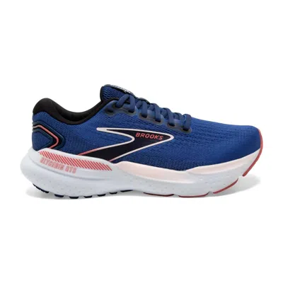 Brooks Glycerin Gts 21 Running Shoes In Blue-icy Pink-rose In Blue/icy Pink/rose