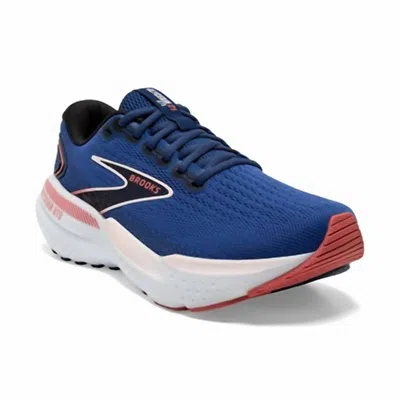 Brooks Glycerin Gts 21 Running Shoes In Blue-icy Pink-rose In Blue/icy Pink/rose