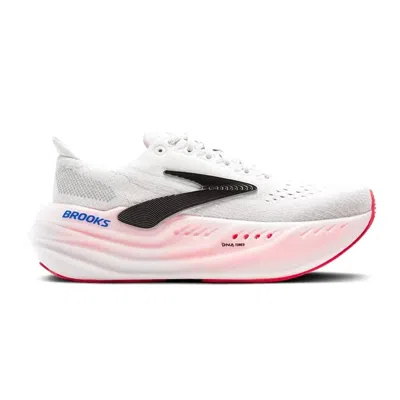 Brooks Women's Glycerin Max Running Shoes In White/black/diva Pink