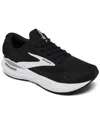 Brooks Adrenaline Gts 24 Running Shoe In Black,white