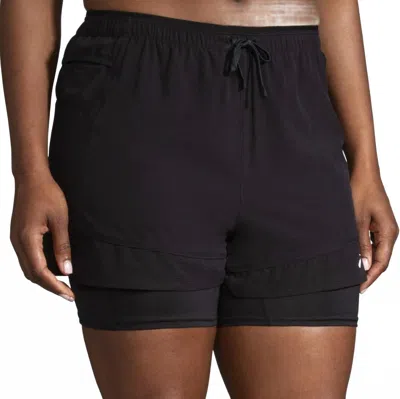 Brooks Women's High Point 3" 2-in-1 Running Shorts In Black