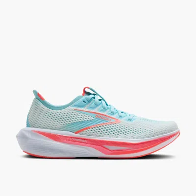 Brooks Women's Hyperion 3 Running Shoes In White/pink Clay/atomizer In Blue